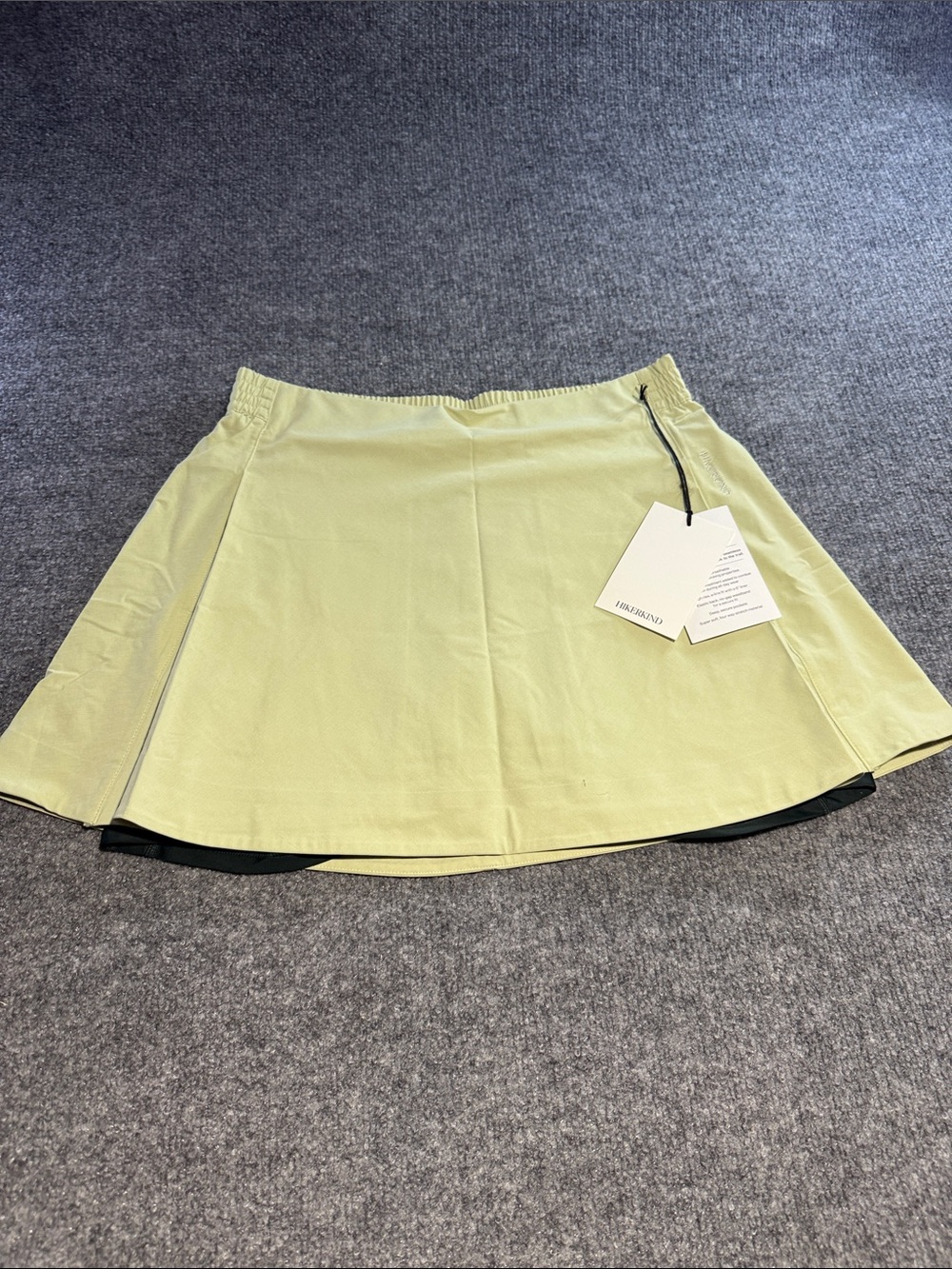Light Yellow Circle Skirt with Elastic Waistband by